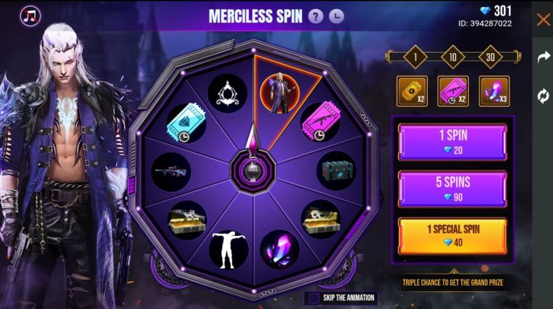 The Merciless Spin in Free Fire