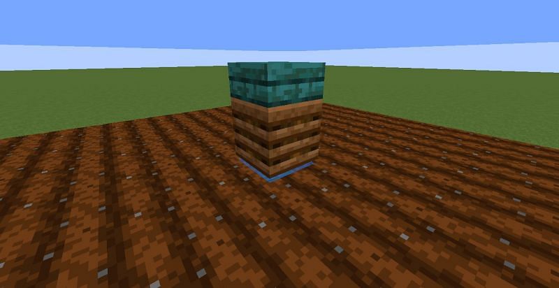 Place a composter (Image via Minecraft)