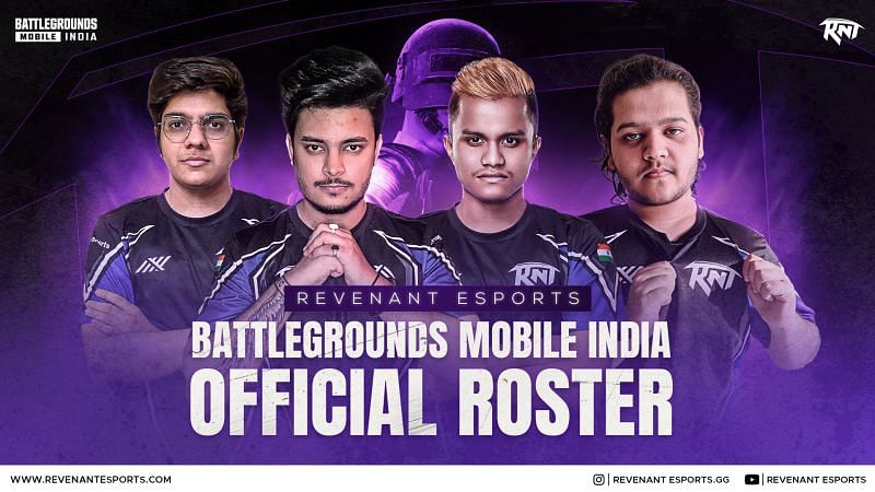 The Revenant Esports Battlegrounds Mobile India roster