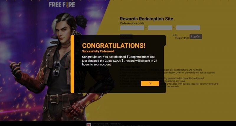 rewards ff garena free fire