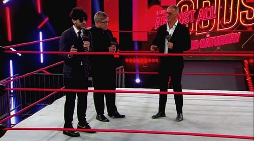 Tony Khan made an in-ring appearance on this week's episode of IMPACT Wrestling, where he, Scott D'Amore, and Don Callis, where they worked out the details of the Kenny Omega vs Moose title match