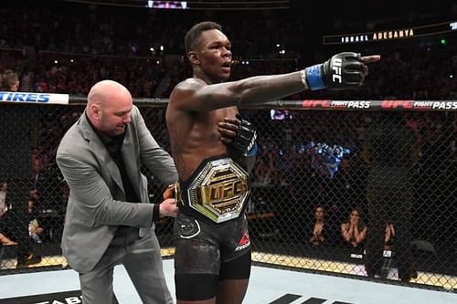 Dana White and Israel Adesanya.