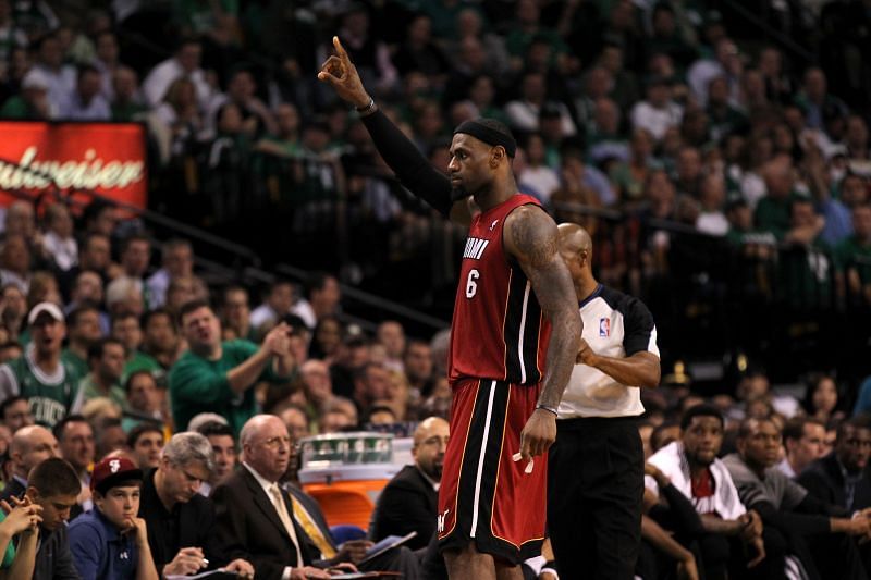 LeBron James in Game 6 of the 2012 Eastern Conference Finals.