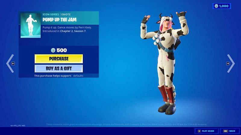 Pump up the Jam is a new emote in Fortnite (Image via Defaults YouTube)