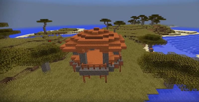 A Savanna biome house (Image via Grian on YouTube)