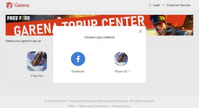 You should login using Facebook or Player ID
