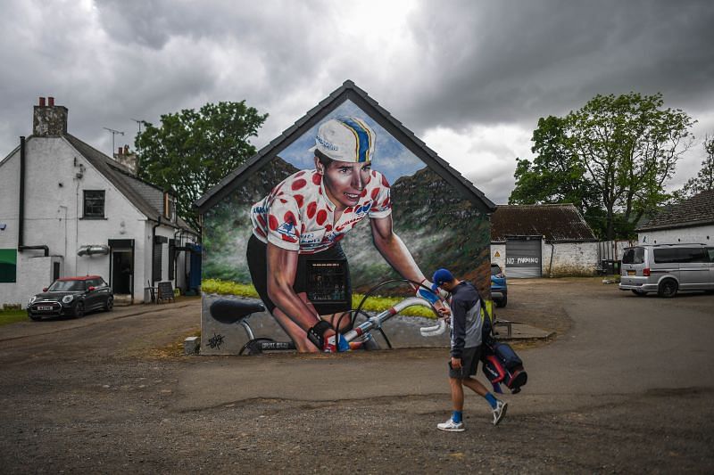 Mural Of Scotland Cycling Legend Robert Millar Unveiled On The Crow Road