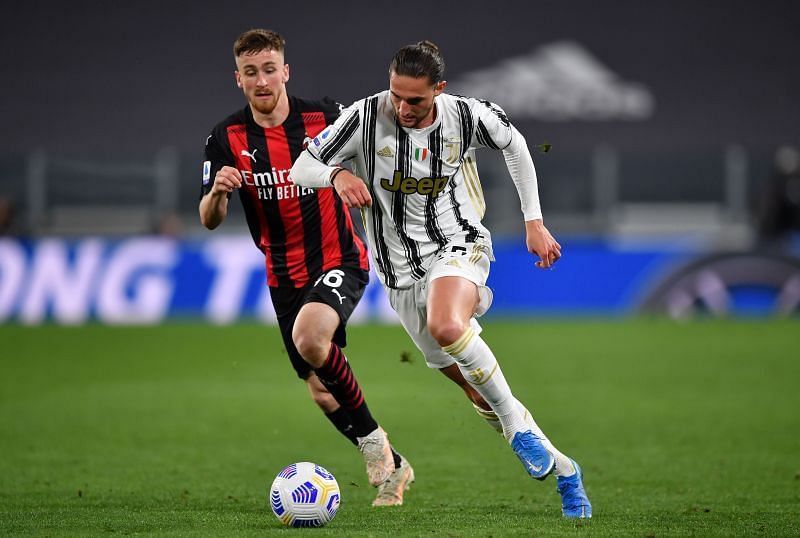 Rabiot in action for Juventus