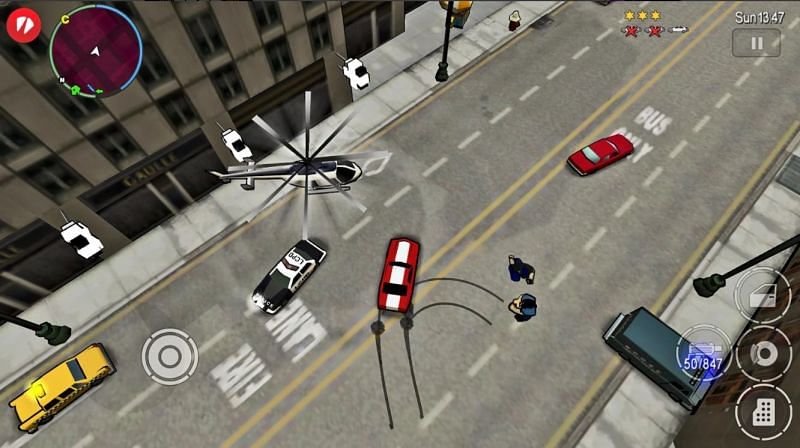 Some GTA Chinatown Wars gameplay (Image via Rockstar Games)