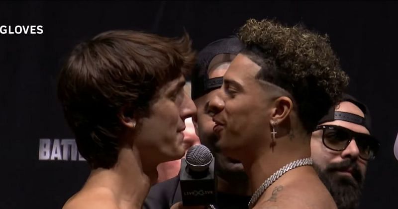 Austin McBroom wins in TKO against Bryce Hall (Image via YouTube)