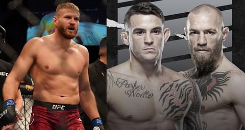 Jan Blachowicz (Left)gives his prediction on Poirier vs McGregor 3 (Right)