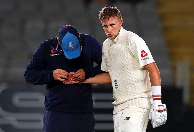 England handed Joe Root injury scare after skipper gets hit by a Chris Silverwood delivery