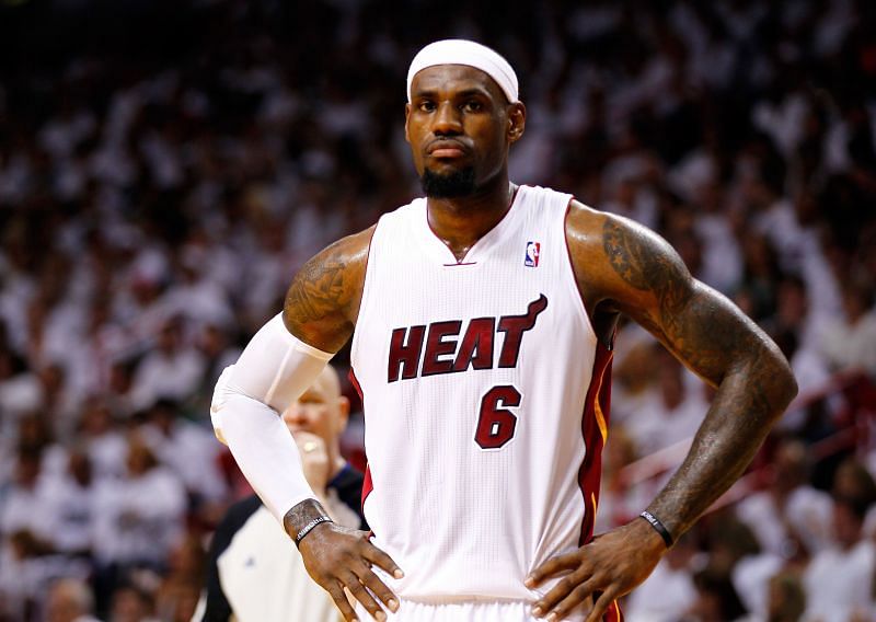 LeBron James played one of the greatest Game 7s in NBA history with the Miami Heat.