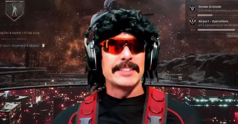 Dr Disrespect is tired of stream snipers on Warzone/ Image via YouTube@ Dr Disrespect