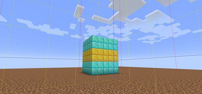 Chunk borders can clearly be seen