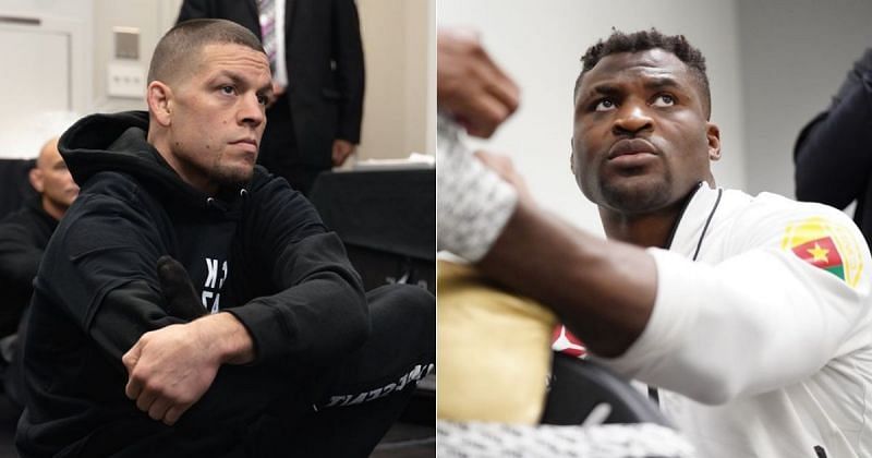 Nate Diaz (left) and Francis Ngannou (right) [Image Credits: Nate Diaz and Francis Ngannou&#039;s Instagram]