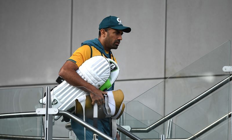 Wahab Riaz pictured during a Pakistan national team training session