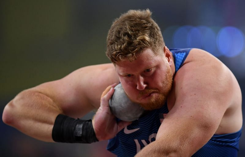 World&rsquo;s second-ranked Ryan Crouser in action at the 17th IAAF World Athletics Championships Doha 2019