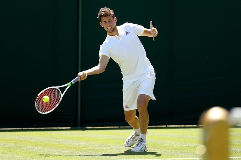 Dominic Thiem at Wimbledon 2018