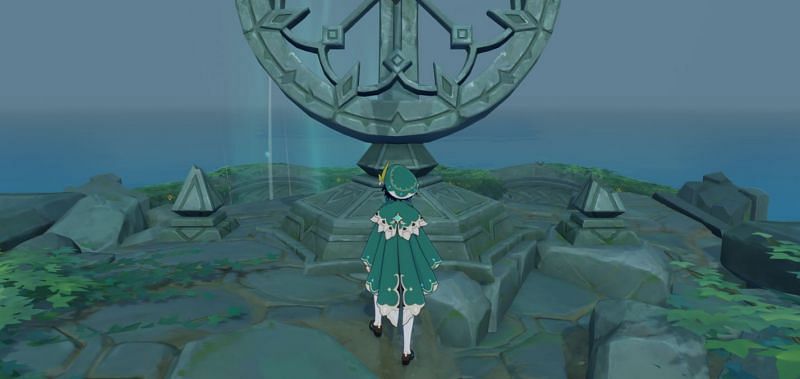 The Hidden Island sundial (Image via Genshin Impact)