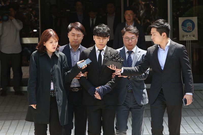 Seungri of BIGBANG at a Seoul Central District Court