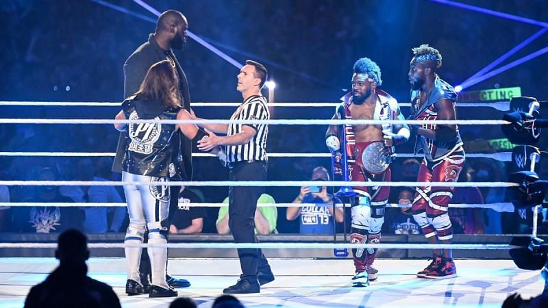 The New Day lost their titles against AJ Styles and Omos at WrestleMania 37