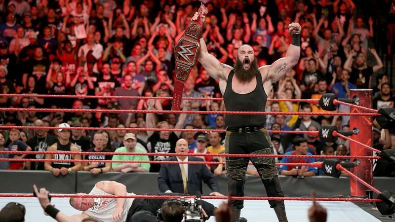 Braun Strowman feuded with Brock Lesnar for the WWE Universal Championship in 2017, resulting in a match at No Mercy