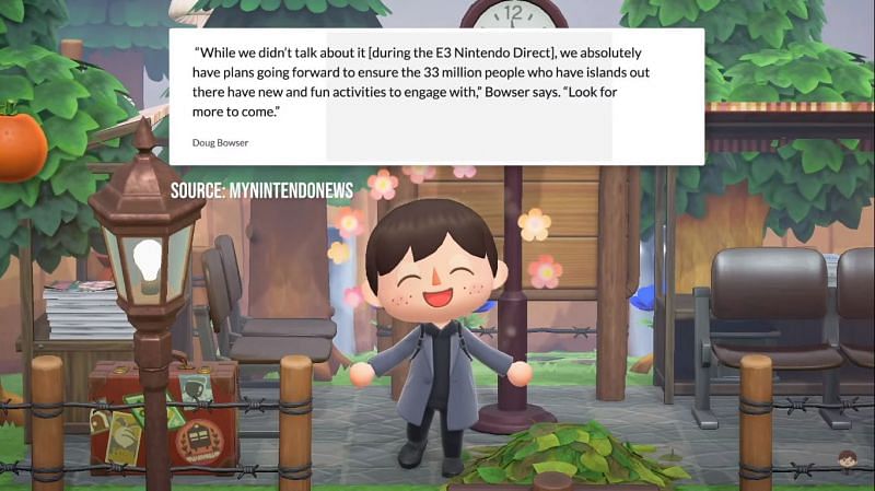 What will the future Animal Crossing updates add to the game? (Image via Crossing channel)