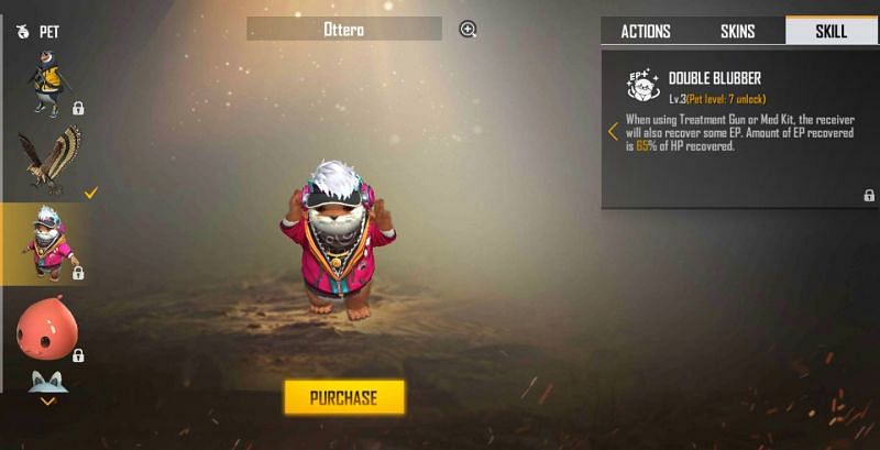 Ottero pet in Free Fire