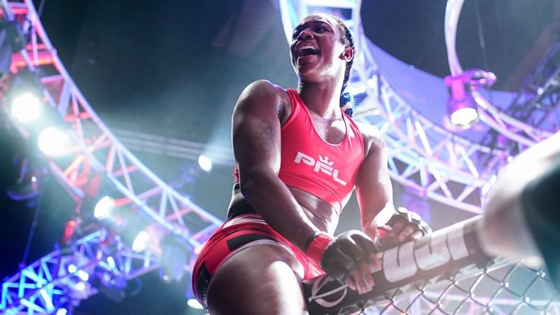 Claressa Shields after her PFL debut win