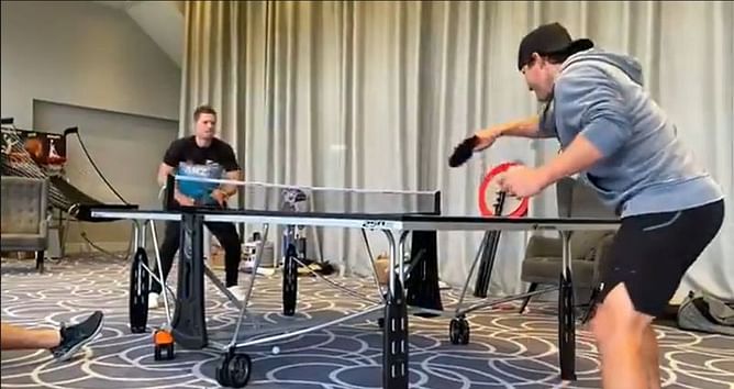 WTC Final: [Watch] 'Tenacious' BJ Watling settles for a game of table tennis after rain spoils fourth day's play