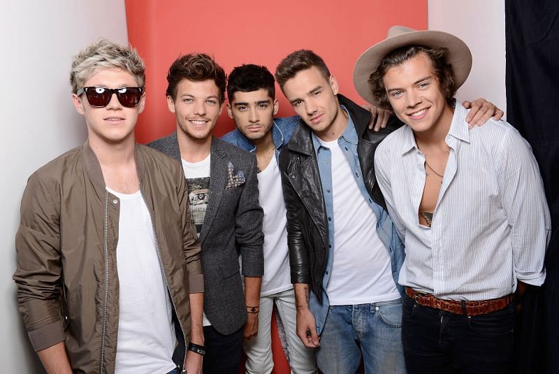 Liam with his One Direction bandmates Niall, Louis, Zayn, and Harry (Image via Cosmopolitan)