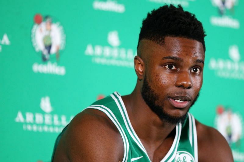 Semi Ojeleye #37 of the Boston Celtics