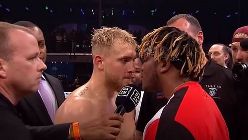 Jake Paul and KSI facing off