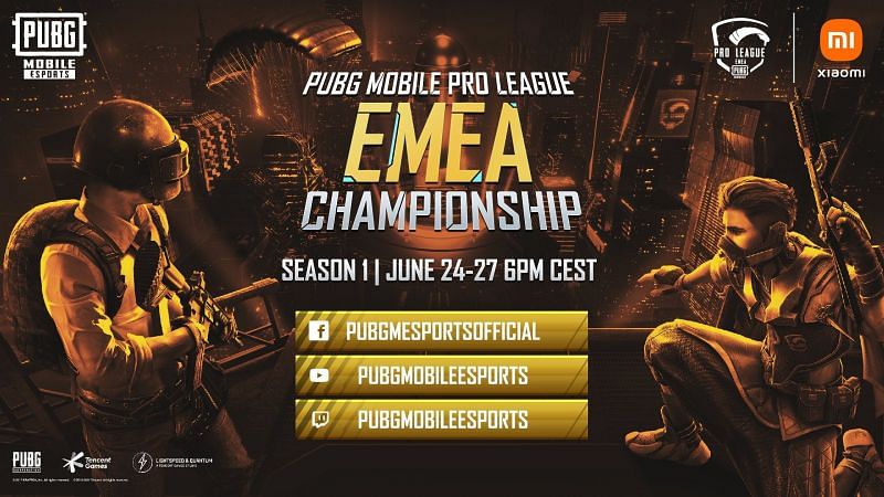 PUBG Mobile Pro League EMEA championship 2021 season 1