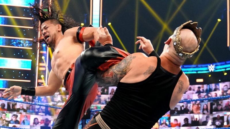 Shinsuke Nakamura and King Corbin on SmackDown