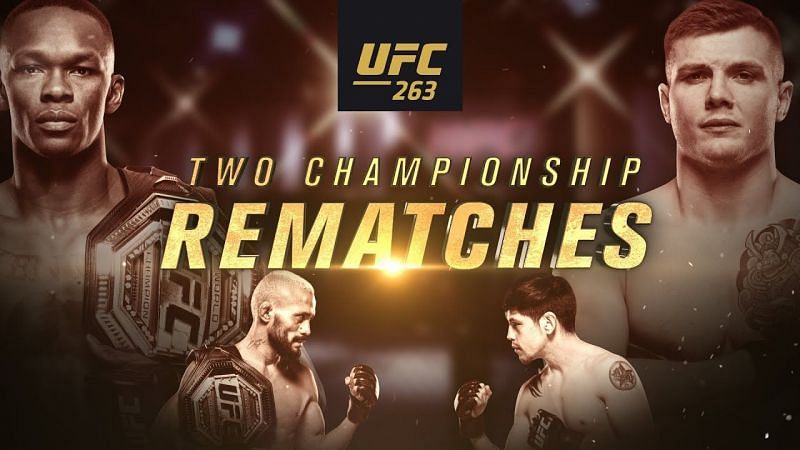 UFC 263 features two title fights at the top of the card