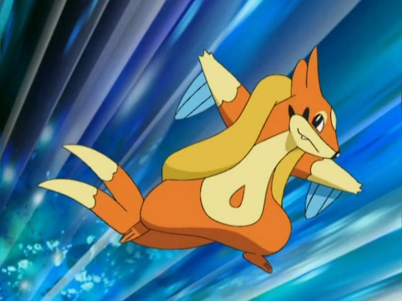 Floatzel is probably most known as being the ace Pokemon for Crasher Wake in Pokemon Diamond and Pearl (Image via The Pokemon Company)