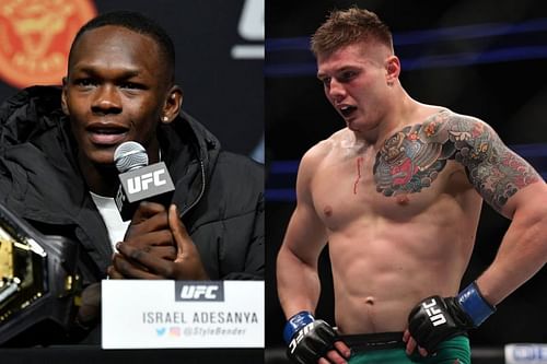 Israel Adesanya (left) and Marvin Vettori (right)