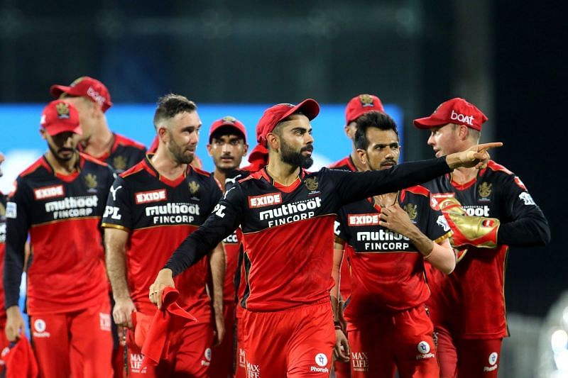 File photo of the Royal Challengers Bangalore team from IPL 2021 (Credits: Twitter)