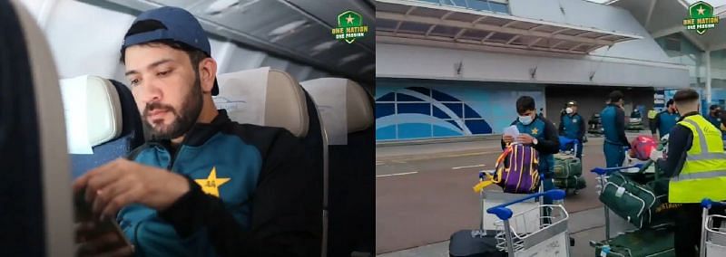 Pakistan Cricket shared a clip of their team&#039;s journey to the UK. Pic Credits: TheRealPCB Twitter
