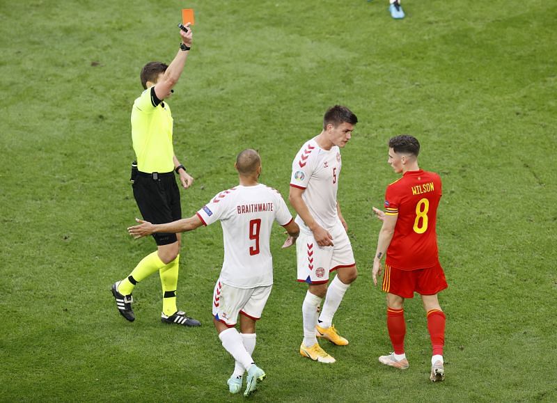 Wilson&#039;s time on the pitch was cut short by a late red card for a lazy challenge