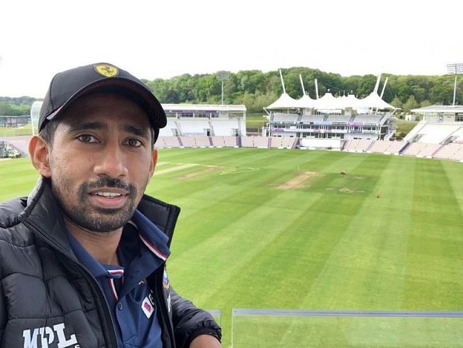 WTC Final: Wriddhiman Saha shares a picture from The Rose Bowl balcony