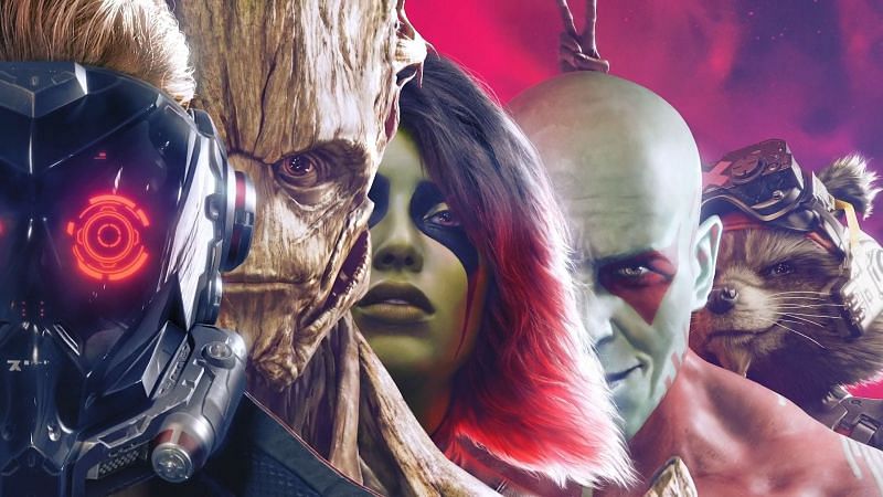 Square Enix&#039;s Guardians of the Galaxy will launch on October 26, 2021, on PS5, Xbox Series X|S, PC, and PS4 (Image via Square Enix)