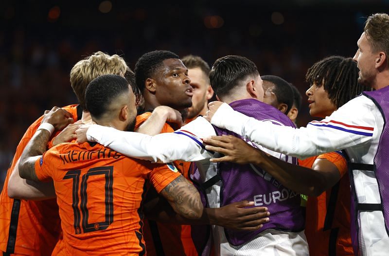 Denzel Dumfries celebrates with a nation as the Netherlands beat Ukraine in their Euro 2020 opener.