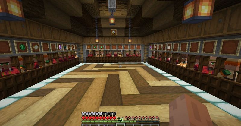 A villager trading hall (Image via Pinterest)