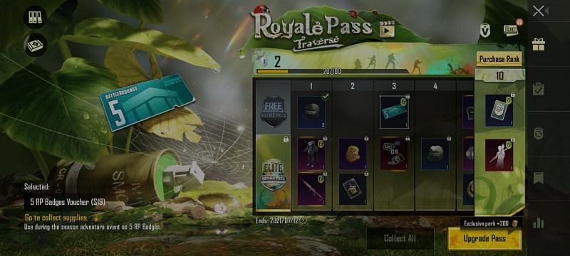 RP rewards - Supply Crate Coupons and Badge Vouchers