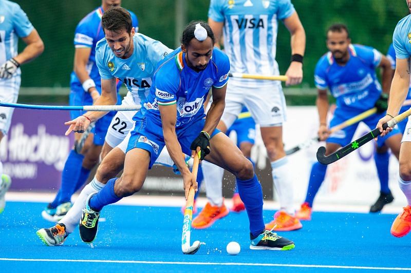 Indian midfielder Hardik Singh (PC: Hockey India)