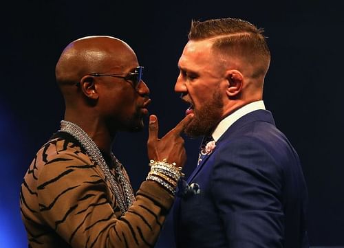 Floyd Mayweather (left) and Conor McGregor (right)