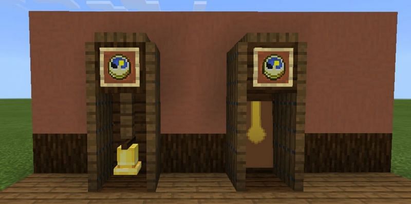 Clock designs (Image via Minecraft)